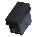 ETTROIT Single-pole switch 1P 16A black color compatible with Vimar Arke VA0401