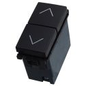 ETTROIT Interrupteur Double Verrouillage Bouton Haut et Bas 2P 10A Volets Roulants Couleur Noir Compatible Avec Vimar Arke - VA1204