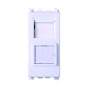 ETTROIT RJ45 CAT6 data socket module network connector compatible with Vimar Arke white color, VA2356B