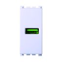 ETTROIT USB socket 5V 2.1A 1 USB-A slot WHITE color Compatible Vimar Arke VA2401B