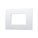 Ettroit VA83301 Venus series plate, 3 modules, plastic, white, compatible with Vimar Arkè series