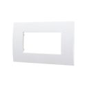 ETTROIT Plastic Plate Venus Series 4P White Color Compatible With Vimar Arke VA83401