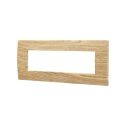 ETTROIT VA83704 Placca Plastica Serie Venus 7P Colore Legno Chiaro Compatibile Con Vimar Arke