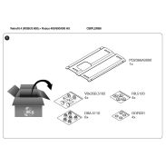 Nice CBIPLERB6 kit retrofit 4 Piastre di Adattamento per Robus 400/600/600 HS