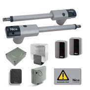 Nice TOO4500KCE Kit Automazione Cancello Battente 230V per Ante fino a 4,5 m e 250 kg con Fotocellule e Lampeggiante