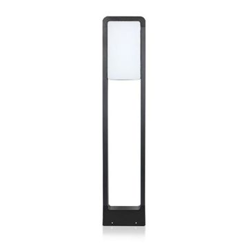 V-TAC VT-33 Paletto led da giardino 10W chip samsung fissaggio a terra 80cm nero in alluminio IP65 luce 4000K - SKU 2120114